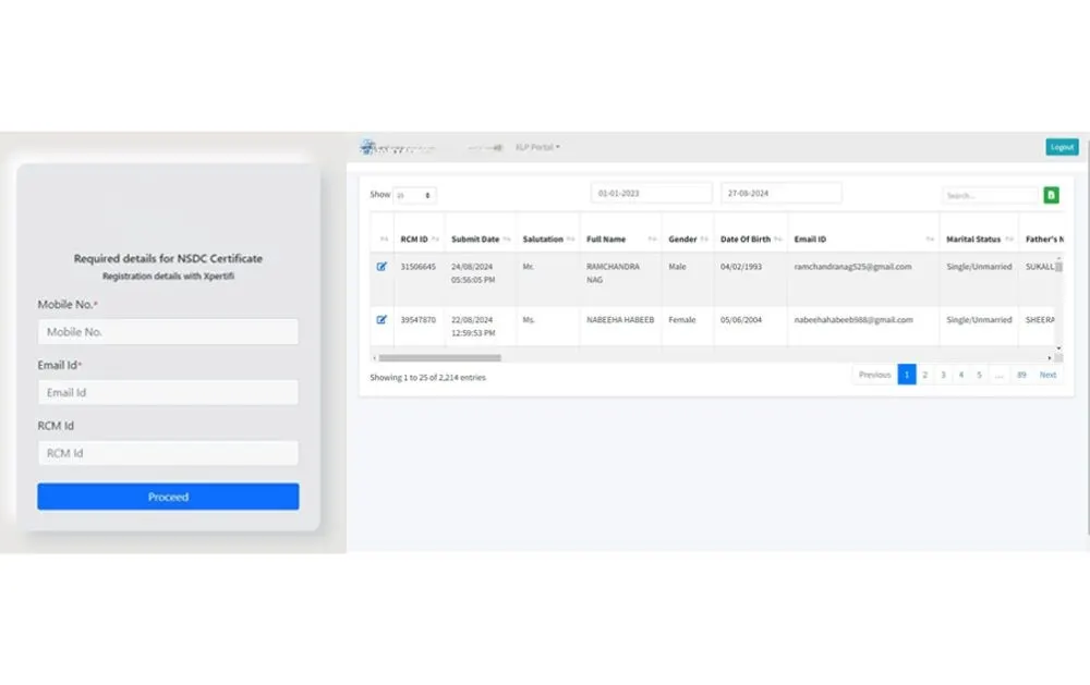 Xpertifi NSDC Form