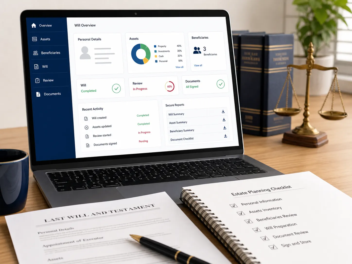 Secure will-management platform overview